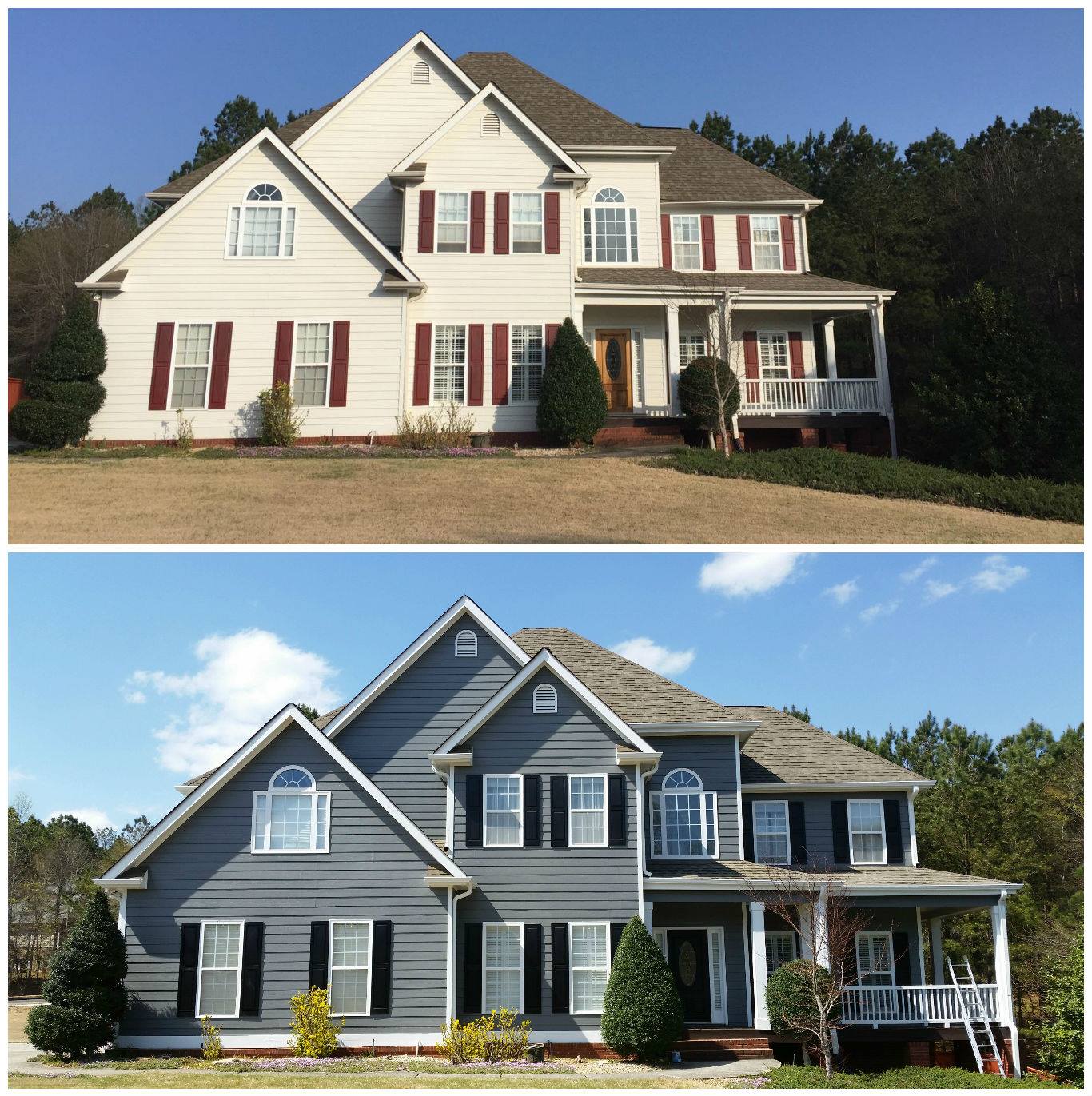 Before & After Exterior Residential Painting